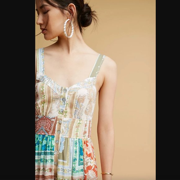 Anthropologie Tracy Reese Patchwork Jumpsuit - Picture 5 of 11